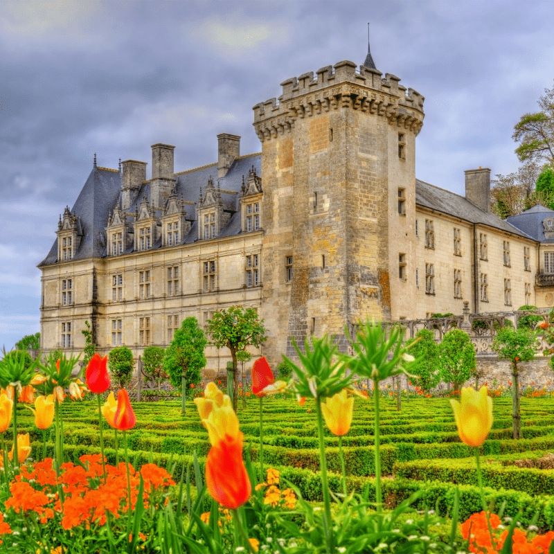 Chateaux de Villandry no Vale do Loire