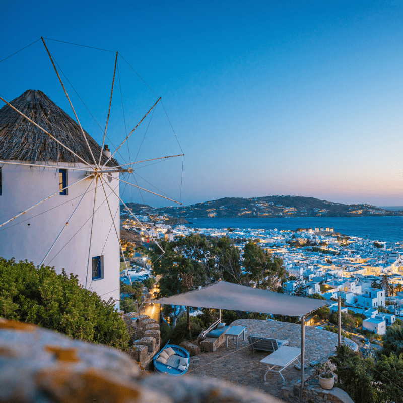Viagem para Ilha grega Mykonos