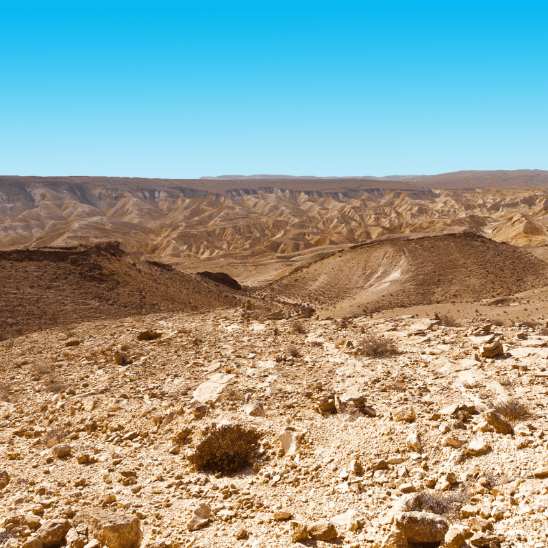 Deserto de Neguev em Israel